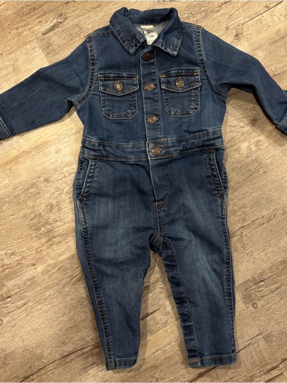 Baby Girl Denim Jumpsuit